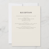 Boho Wildflower Beige Alles in een tuin bruiloft Kaart (Achterkant)