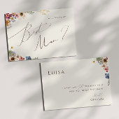 Boho Wildflower | Beige Best Man proposal Kaart