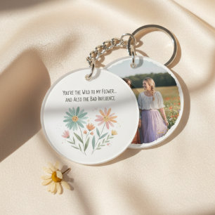 Boho Wildflower Beste Vriendin – Grappig Cadeau vo Sleutelhanger