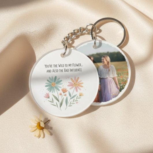 Boho Wildflower Beste Vriendin – Grappig Cadeau vo Sleutelhanger