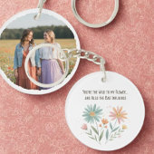 Boho Wildflower Beste Vriendin – Grappig Cadeau vo Sleutelhanger