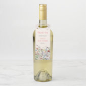 Boho Wildflower Bloemen Baby shower Flessenhanger (Op fles)