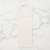 Boho Wildflower Bloemen Baby shower Flessenhanger (Achterkant)