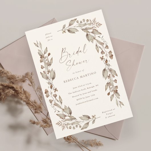 Boho Wildflower Bloemen Bruiloft Bruidsfeest Kaart