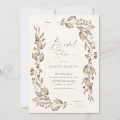 Boho Wildflower Bloemen Bruiloft Bruidsfeest Kaart (Voorkant)