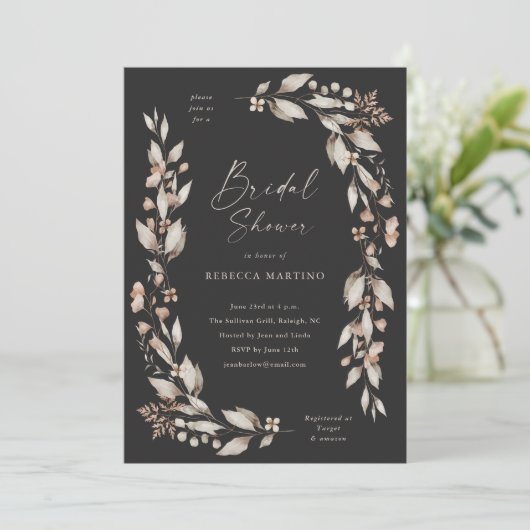 Boho Wildflower Bloemen Bruiloft Vrijgezellenfeest Kaart (Staand voorkant)