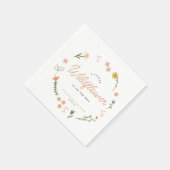 Boho Wildflower Bloemen Meisjes Schattige Baby sho Servet (Hoek)