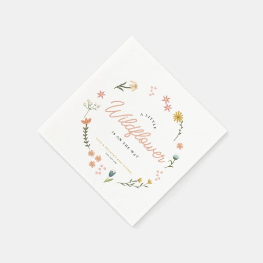 Boho Wildflower Bloemen Meisjes Schattige Baby sho Servet (Hoek)