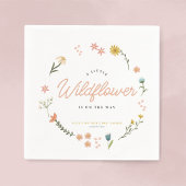Boho Wildflower Bloemen Meisjes Schattige Baby sho Servet