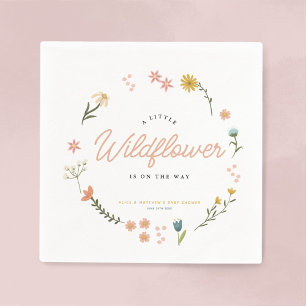 Boho Wildflower Bloemen Meisjes Schattige Baby sho Servet