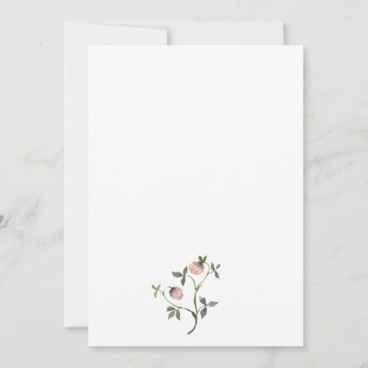 Boho Wildflower Bloemen Verjaardag Kaart (Achterkant)