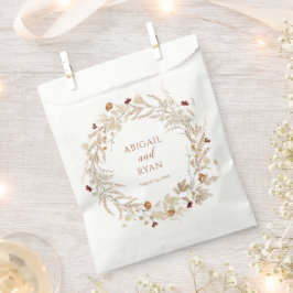 Boho Wildflower Bloemen Vlinder Bruiloft Bedankzakje