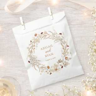 Boho Wildflower Bloemen Vlinder Bruiloft Bedankzakje