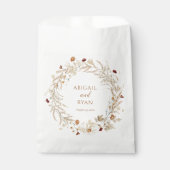 Boho Wildflower Bloemen Vlinder Bruiloft Bedankzakje (Voorkant)