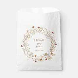 Boho Wildflower Bloemen Vlinder Bruiloft Bedankzakje