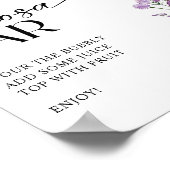 Boho Wildflower Bloemen Vrijgezellenfeest Mimosa B Poster (Hoek)