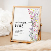 Boho Wildflower Bloemen Vrijgezellenfeest Mimosa B Poster