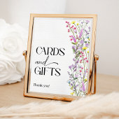 Boho Wildflower Bloemendouche Kaarten en geschenke Poster