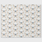 Boho Wildflower Bloemenvlinder Cadeaupapier (Vlak)