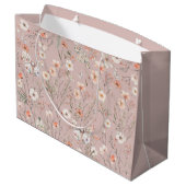 Boho Wildflower Bloemenvlinder Groot Cadeauzakje (Achterkant Gekanteld)