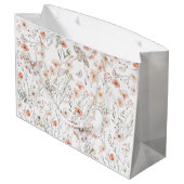 Boho Wildflower Bloemenvlinder Groot Cadeauzakje (Achterkant Gekanteld)