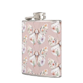 Boho Wildflower Bloemenvlinder Heupfles (Links)