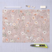 Boho Wildflower Bloemenvlinder Tissuepapier (Craft)