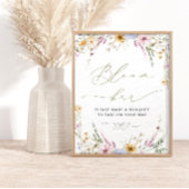 Boho Wildflower Bloom | Flower Bar-Poster Poster