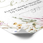 Boho Wildflower Bloom | Flower Bar-Poster Poster (Hoek)
