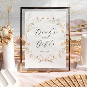 Boho Wildflower Boeken en Gift Baby shower Poster