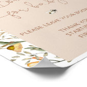 Boho Wildflower Boeken voor Baby Poster (Hoek)