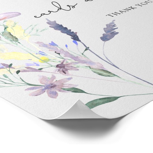 Boho Wildflower - Boekkaarten en geschenken Poster (Hoek)