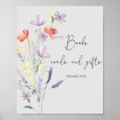 Boho Wildflower - Boekkaarten en geschenken Poster (Voorkant)
