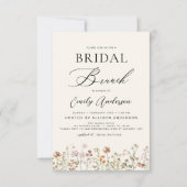 Boho Wildflower Bridal Brunch Vrijgezellenfeest Kaart (Voorkant)