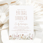 Boho Wildflower Bridal Brunch Vrijgezellenfeest Kaart<br><div class="desc">Minimalistisch Wildflower Boho Elegant en Modern Script Bridal Brunch - Vrijgezellenfeest voor herfst (Herfst),  Winter,  Spring of Summer Uitnodigingen - omvat prachtige en elegante scripttypografie voor de speciale Bride die vóór de bruiloft wordt gehouden.</div>