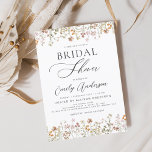 Boho Wildflower Bridal Shower Invitation<br><div class="desc">Viel de komende nuptielen met een adembenemend vrijgezellenfeest geïnspireerd door wilde bloemen. Onze uitnodiging bevat verbluffende illustraties van de schoonheid van de natuur en zal de toon zetten voor een gedenkwaardige dag vol liefde en lachen. Deze uitnodiging is perfect voor een rustige of buitenshuis gehouden gebeurtenis en kan nu worden...</div>