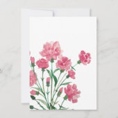Boho Wildflower Bridal Shower Invitation Kaart (Achterkant)