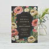  Boho Wildflower Bridal Shower Kaart (Staand voorkant)