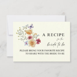 Boho Wildflower "Bride to Be" Recept Aanvraag Kaar RSVP Kaartje
