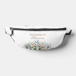 Boho Wildflower Bruidsmeisje Naam Gepersonaliseerd Heuptasje