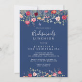 Boho Wildflower Bruidsmeisjes Luncheon Douche Kaart (Voorkant)