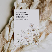 Boho Wildflower Bruiloft Bewaar de datum Kaart