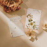 Boho Wildflower Bruiloft Goed Wensen en Advies<br><div class="desc">Deze prachtige bruiloft goed wensen en advies kaart is perfect voor elke boho geïnspireerde bruiloft en kan worden gebruikt voor elk evenement. Perfect voor bruiloften, Vrijgezellenfeesten, verlovingsfeest, vrijgezellenfeest en meer. Hartelijke boodschappen voor de bruid en bruidegom om te koesteren voor de komende jaren. Een leuke vrijgezellenfeest activiteit. Maakt een prachtige...</div>