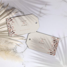 Boho Wildflower bruiloft gunst labels Cadeaulabel