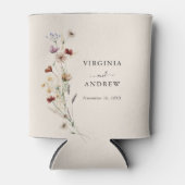 Boho Wildflower bruiloft Koelbox Blikjeskoeler (Voorkant)