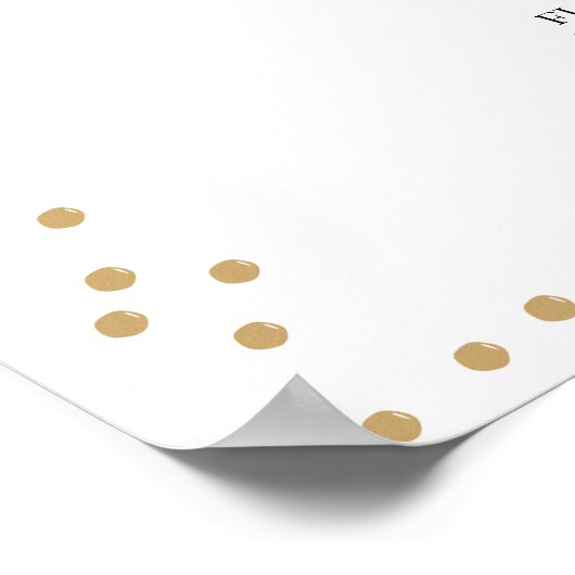 Boho Wildflower bruiloft programma teken Poster (Hoek)