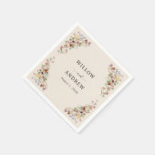  Boho Wildflower bruiloft Servet (Hoek)