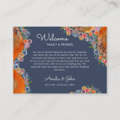 Boho Wildflower Bruiloft Welkom Gift Bag Basket Plaatskaartje (Voorkant)