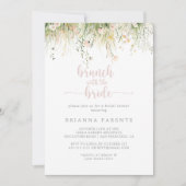 Boho Wildflower Brunch met de bruidsdouche Kaart (Voorkant)