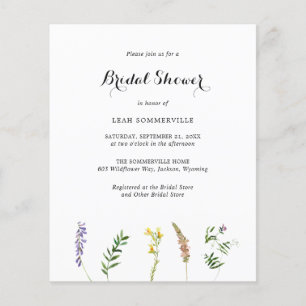 Boho Wildflower Budget Bridal Shower